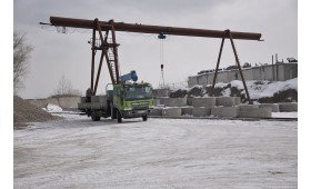 Погрузка колодезных колец